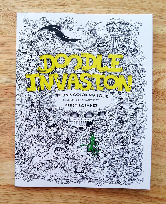 Disegni da colorare per adulti Doodle Invasion - Keblog Shop